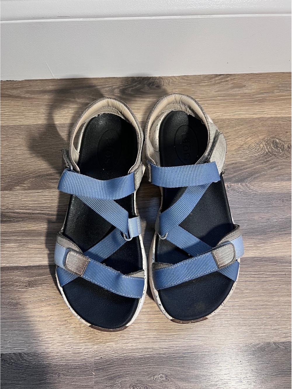 Taos blue and gray sport sandals women's size 7 - Picture 4 of 6